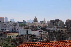 View to El Capitolio in La Habana, Cuba