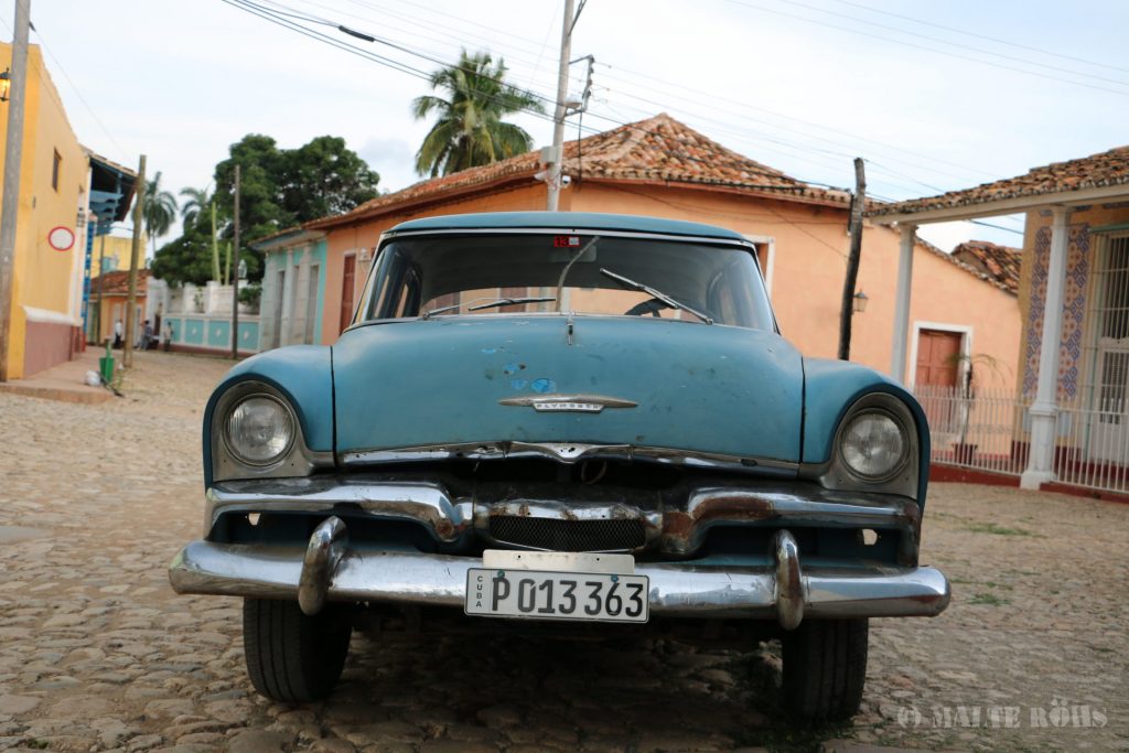 Plymouth antique car in Cuba