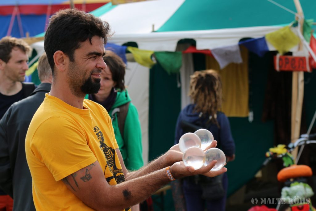 Contact juggling during the European Juggling Convention (EJC) 2016 in Almere, Netherlands